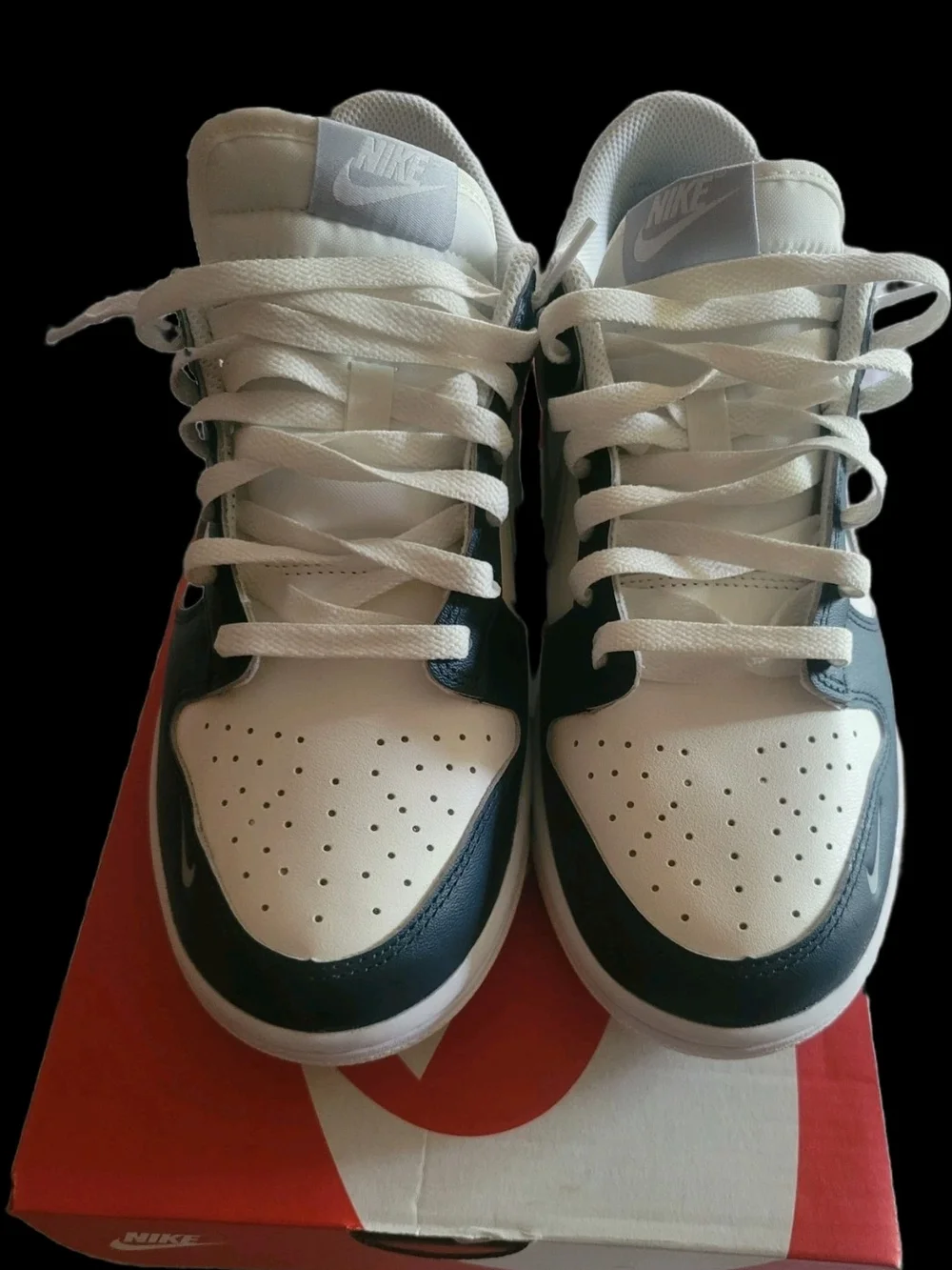 Brand New! Never Worn! Womens Nike Dunk Size 9.5 Sail/Wolf Grey White - Picture 3 of 7